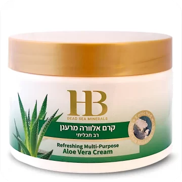 Refreshing Multi-Purpose Aloe Vera Cream with Dead Sea Minerals by HB 350ml 7290011843830