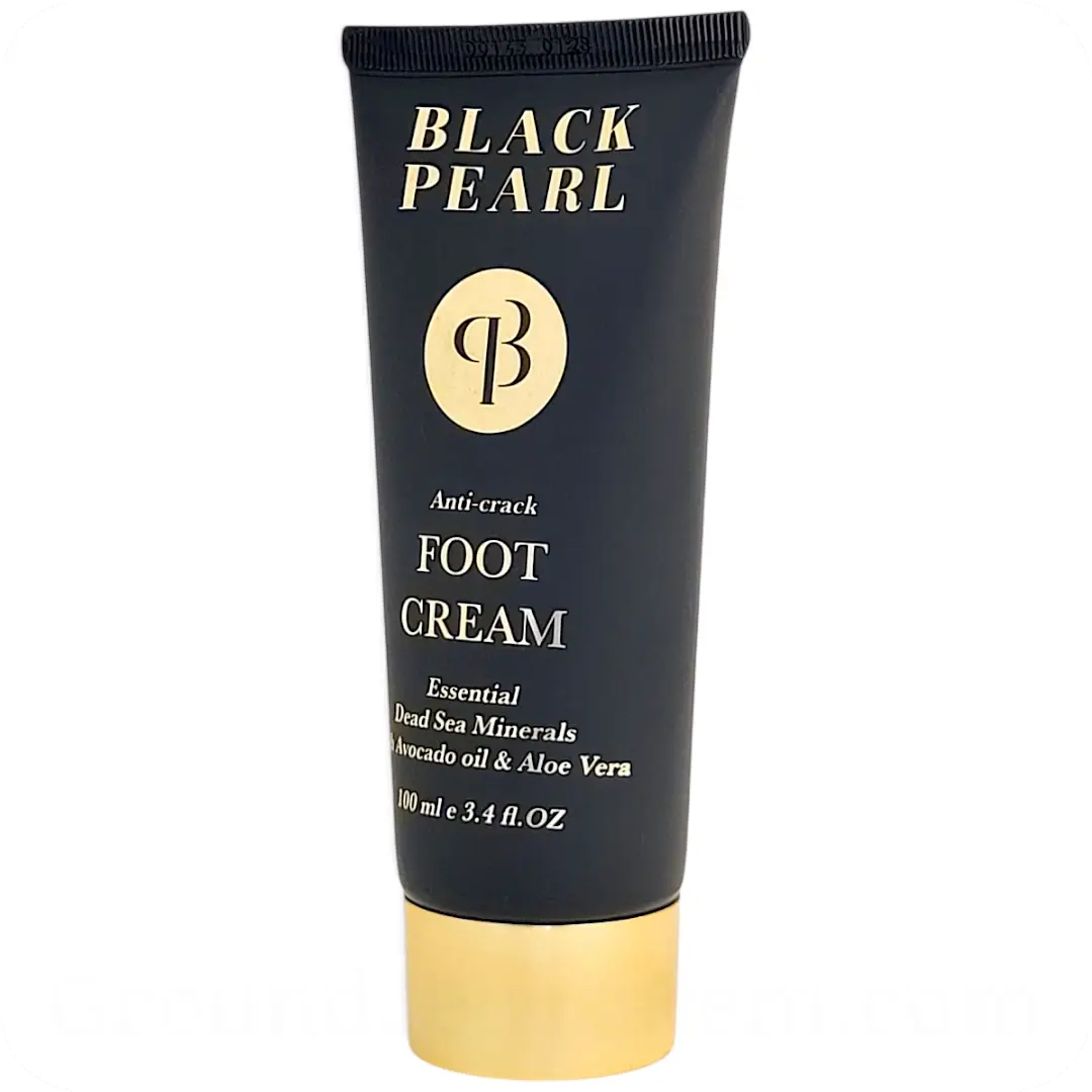Right side Anti-Crack Foot Cream with Dead Sea Minerals, Avocado Oil & Aloe Vera by Sea of Spa Black Pearl 100ml 7290017990910