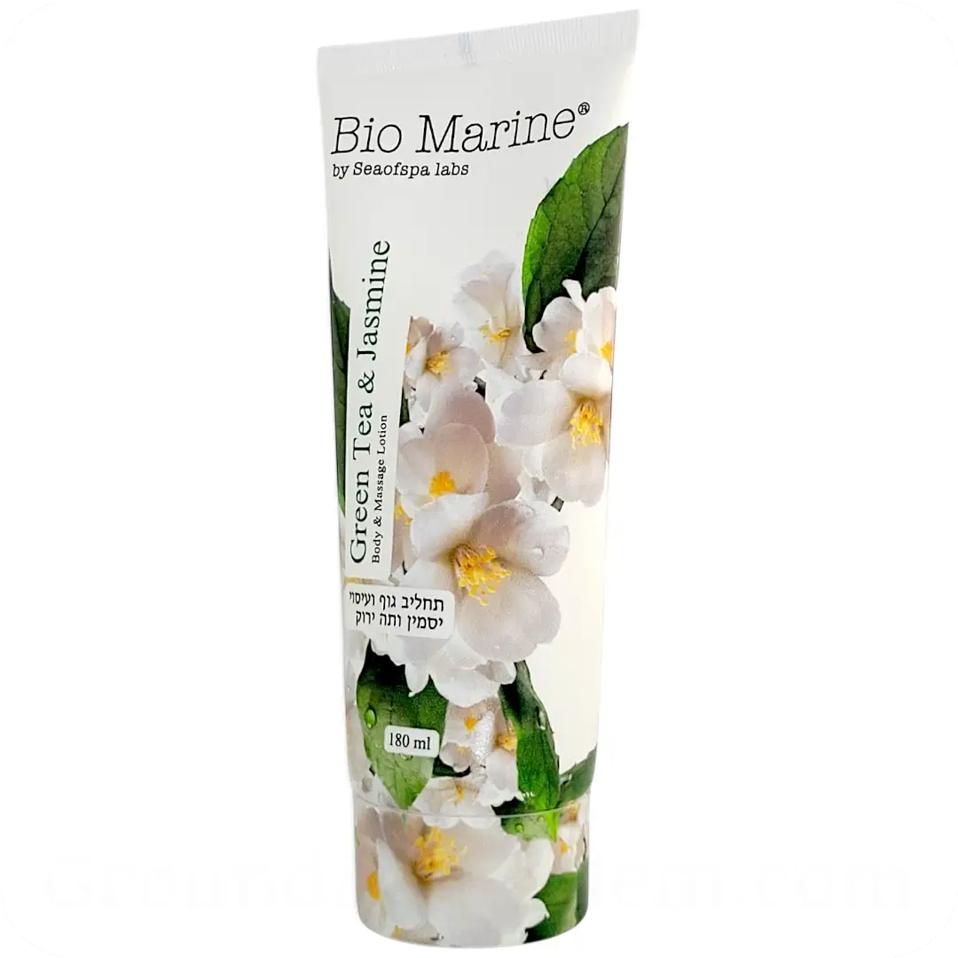 Right side Body & Massage Lotion Green Tea & Jasmine with Dead Sea Minerals by Sea of Spa Bio Marine 180ml