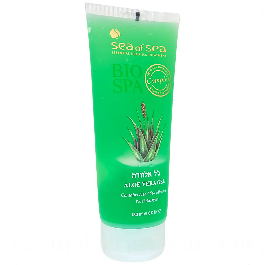 Side left Aloe Vera Gel with Dead Sea Minerals by Sea of Spa Bio Spa Collection 180ml 7290013761323