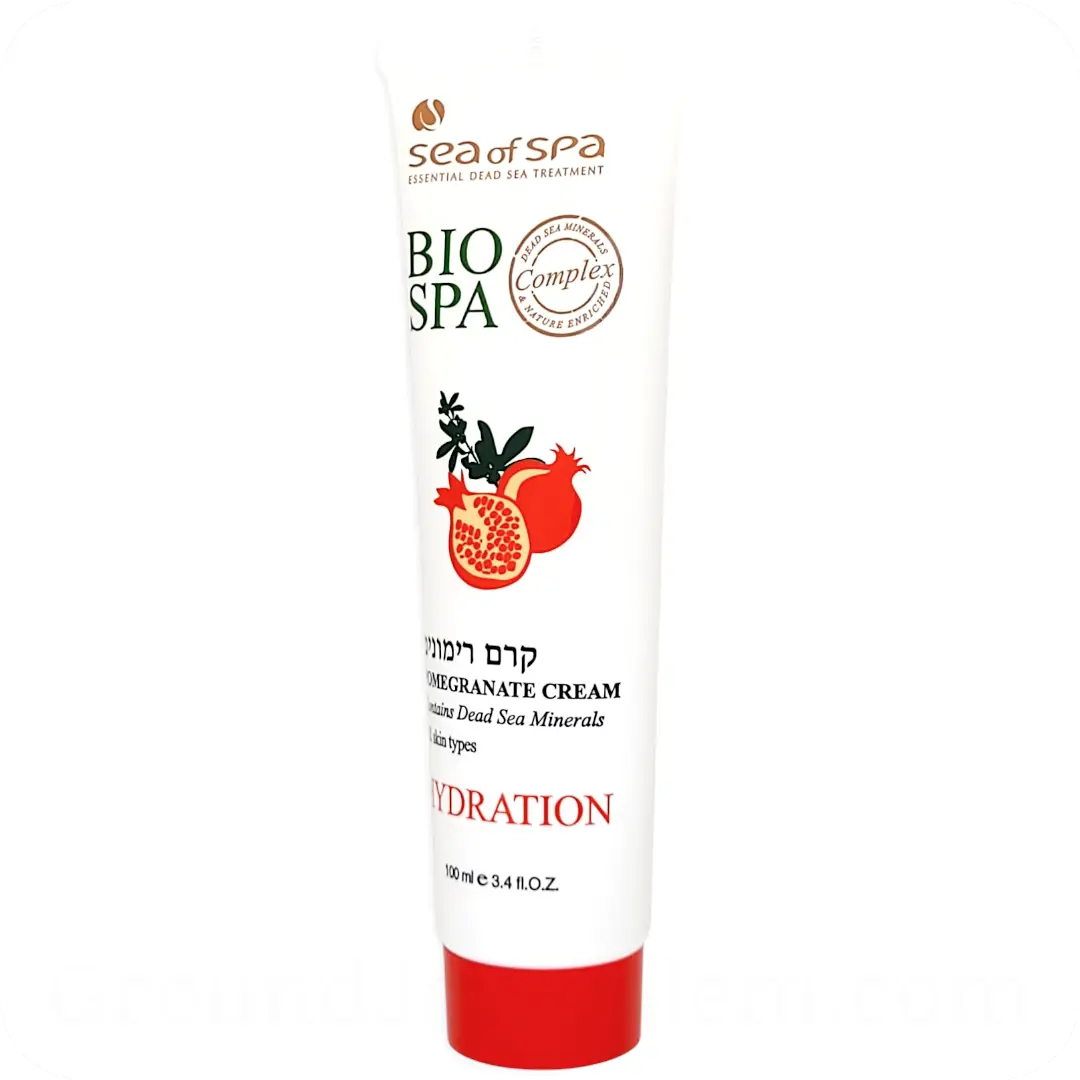 Side right Pomegranate Cream with Dead Sea Minerals by Sea of Spa Bio Spa 100ml 7290017409672