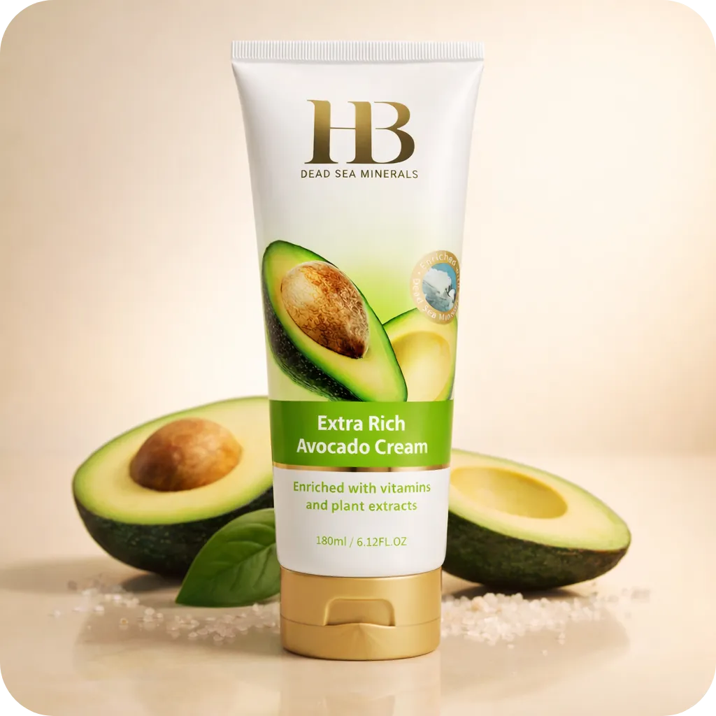 Skin care Avocado Cream by HB Health and Beauty 180ml 7290011843472