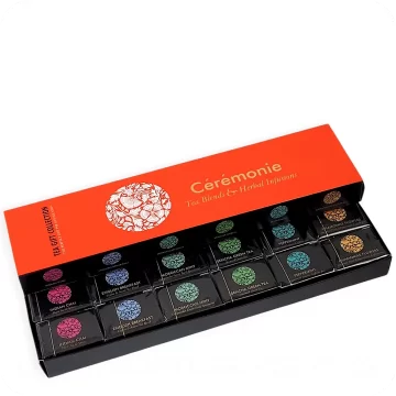 Tea Gift Collection (Limited Edition) – 12 Mini Cubes of Assorted Tea Blends & Herbal Infusions by Ceremonie 859617001203