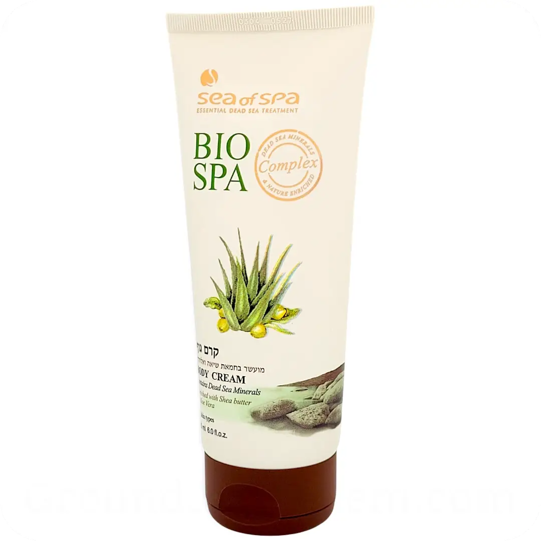 Tube on right Body Cream with Dead Sea Minerals, Pomegranate & Fig Milk by Sea of Spa 180ml 7290012934162