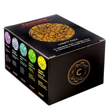Variety Pack of 10 Tea Blends & Herbal Infusions – 20 Mesh Sachets by Ceremonie — Made in Israel 859617001708