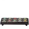 Wooden Display Tray of 10 Mini Cube Teas – Premium Tea Blends & Herbal Infusions by Ceremonie 7290006899415 Unboxing up