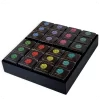 Wooden Display Tray of 48 Mini Cube Teas Classic Herbal Selection by Ceremonie 859617001722 Open