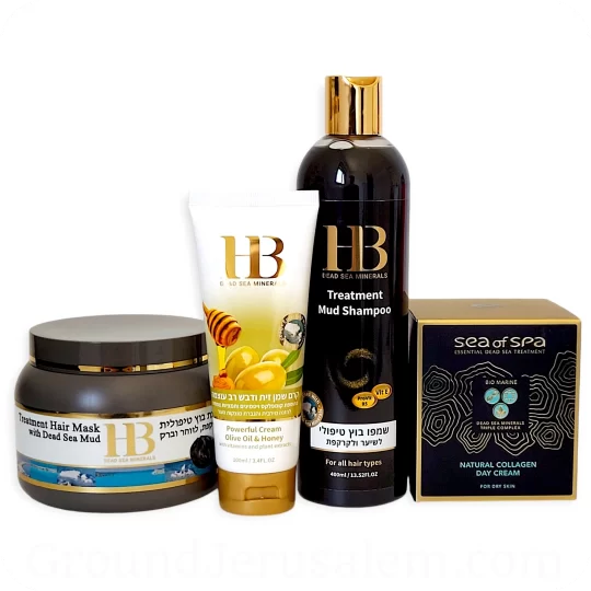 beauty and health set for your skin and hair, enriched with valuable Dead Sea minerals